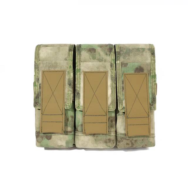Emersongear Battlefield custodia tripla per caricatori 7.62, a-tacs verde fogliame 500D