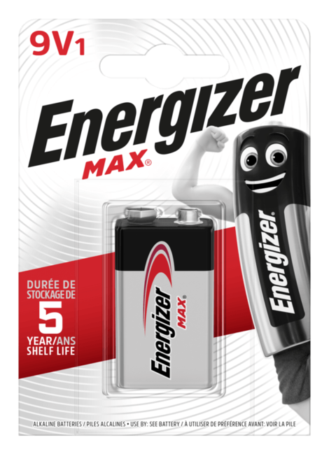 Energizer MAX batteria alcalina 9V 522, 1 pezzo