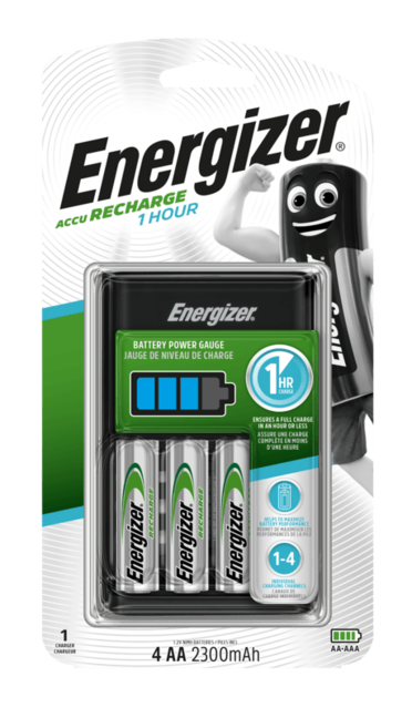 Energizer ENR 1HR caricatore EU + 4AA 2300 mAh