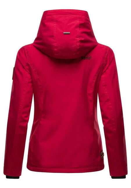 Marikoo ERDBEERE giacca transitoria da donna con cappuccio, fucsia