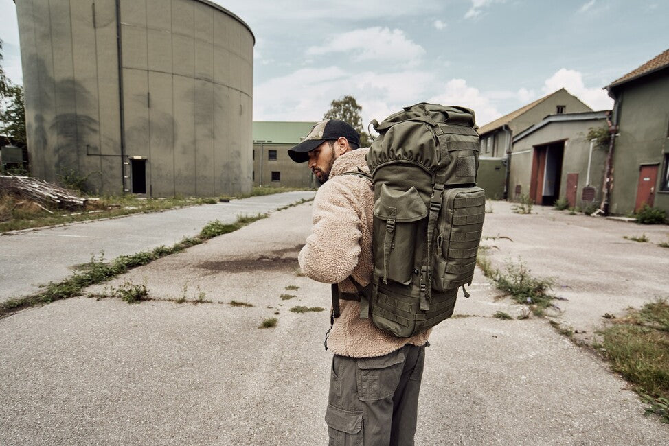 Brandit Kampfrucksack zaino tattico molle 65l, kaki