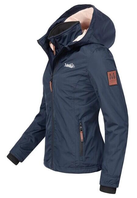 Marikoo Erdbeere giacca transitoria da donna con cappuccio, navy