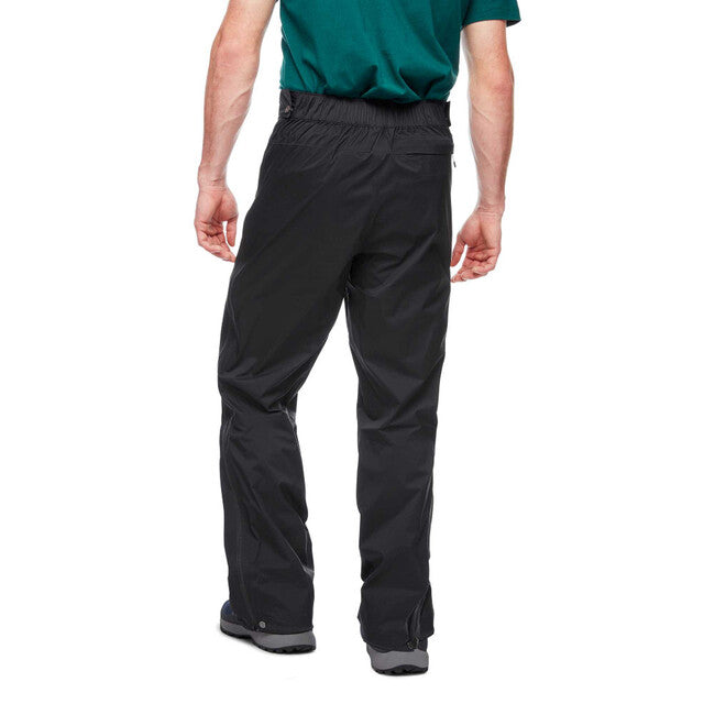 Black Diamond Stormline Stretch Full Zip da pioggia da uomo, nero