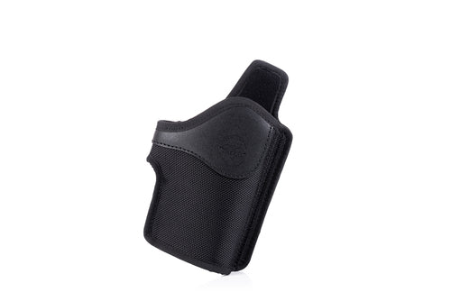 Falco Avery CZ P10 F custodia per pistola in nylon aperta con fibbia, nera destra