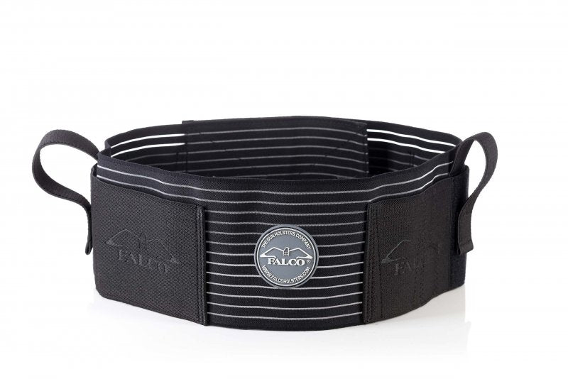 Falco B102 cintura elastica semi-traspirante per porto occulto, nero