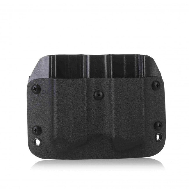 Falco Kydex F902 2021 fondina verticale per due caricatori Glock 17, nero a sinistra