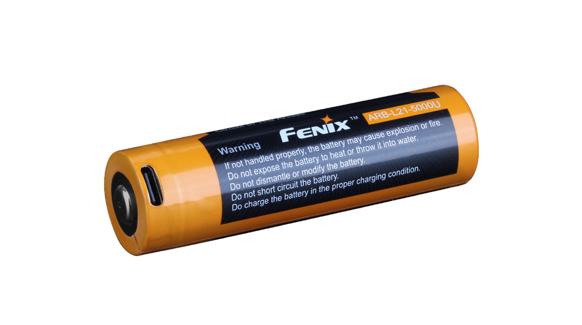 Fenix 21700 batteria ricaricabile 5000 mAh li-ion usb-c