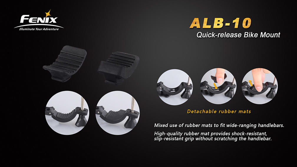 Fenix ALB-10 supporto per torce da bicicletta
