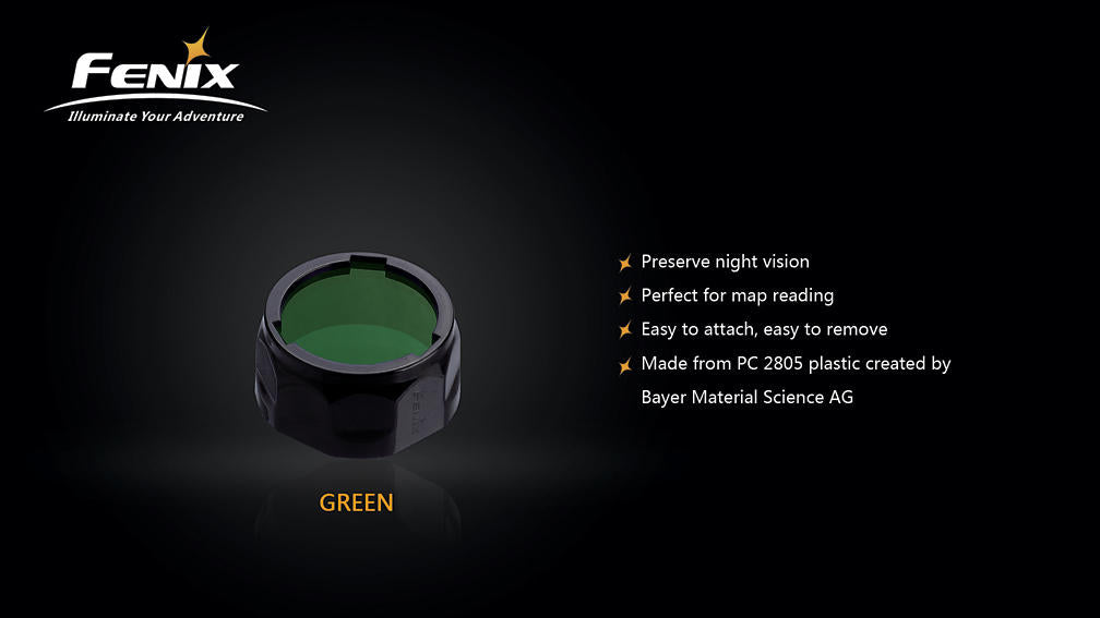 Fenix AOF-S+ filtro per torce, verde