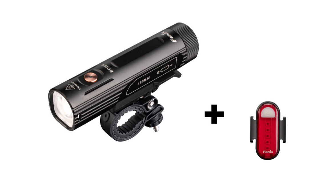 Fenix BC26R set di lampada ciclistica e lampeggiatore BC05R v2.0