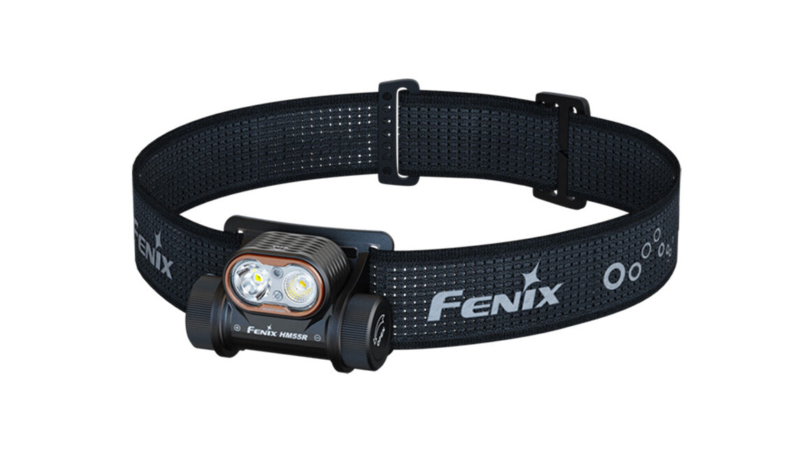 Fenix HM55R lampada frontale ricaricabile, tutta nera