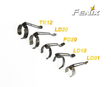 Fenix LD12/LD10 e HL50 clip di ricambio per torce