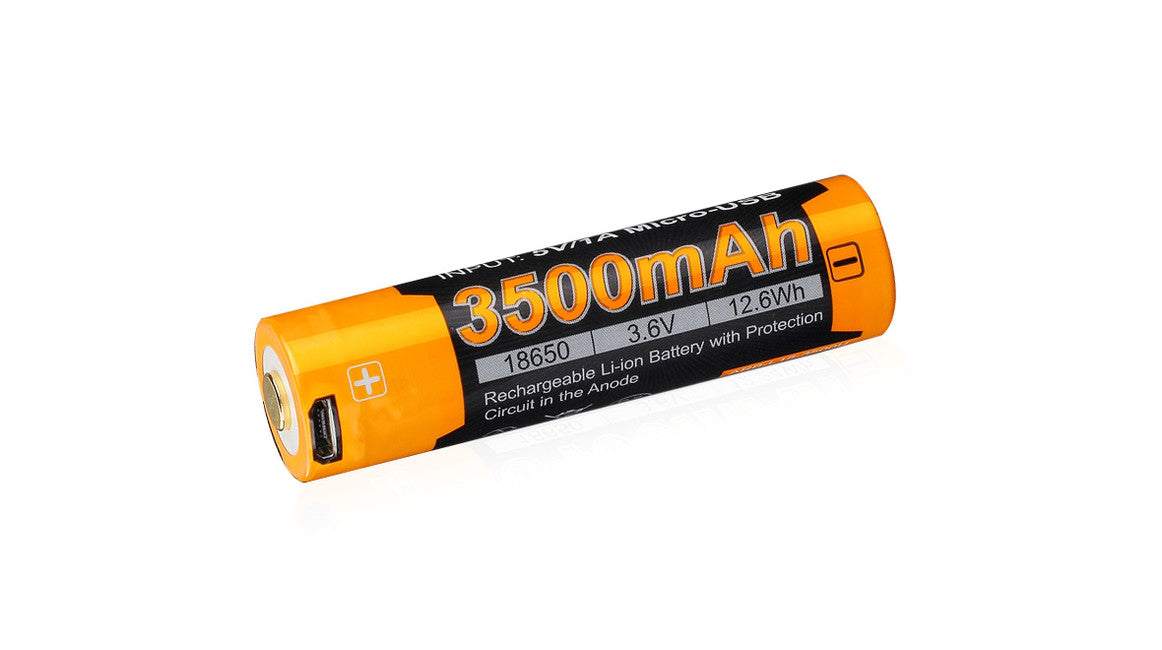 Fenix USB batteria ricaricabile 18650, 3500 mAh, li-ion