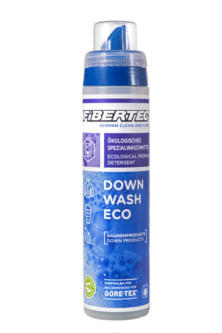 Fibertec Down Wash detergente ecologico delicato per sacchi a pelo e capi in piuma 250 ml