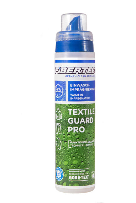 Fibertec Textile Guard Pro repellente all'acqua, allo sporco e all'olio per indumenti a membrana e tessuti funzionali 250 ml