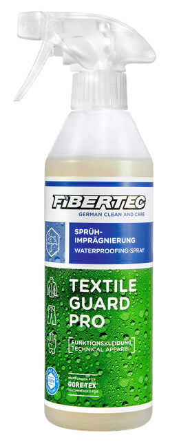 Fibertec Textile Guard Pro idrorepellente antisporco e oleorepellente per indumenti a membrana e tessuti funzionali 500 ml