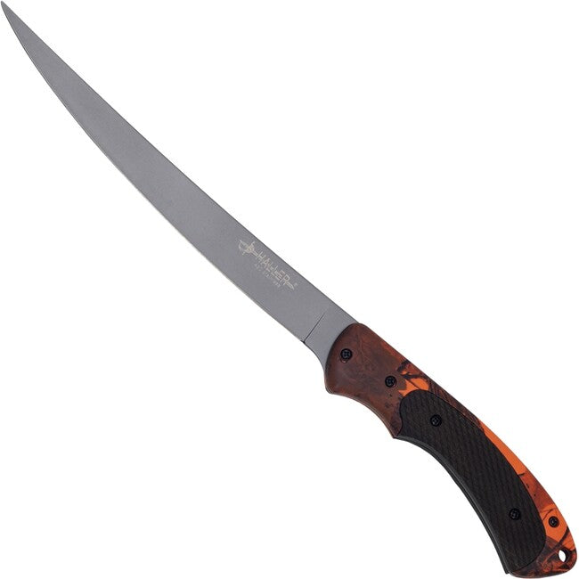 Haller Filetier Griff coltello da pesca, arancione/camoscio