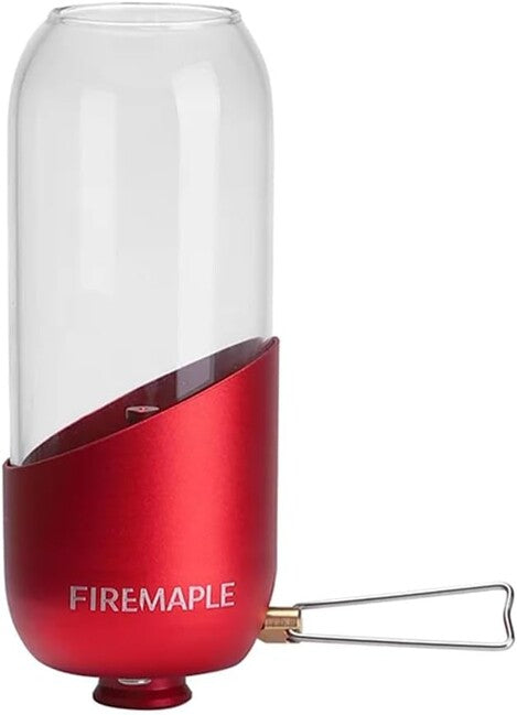 Fire Maple Lampada a gas con vetro borosilicato, rossa