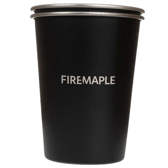 Fire Maple Antarctic bicchieri 2 pezzi in acciaio inossidabile 350 ml, nero