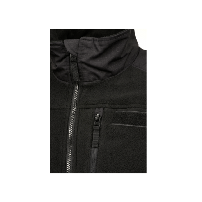 Brandit Giacca in pile Giacca in pile Ripstop, nera