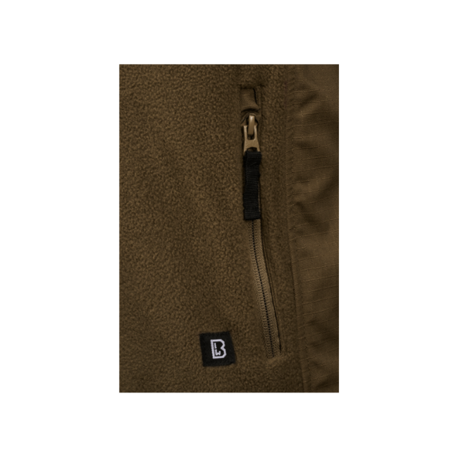 Brandit Giacca in pile Giacca in pile Ripstop, Olive