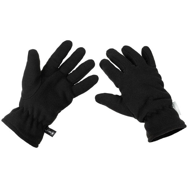 MFH Guanti in pile con isolamento 3M™ Thinsulate™, neri