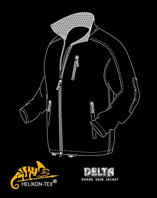 Helikon-Tex Delta SoftShell Shark Skin giacca, foliage green