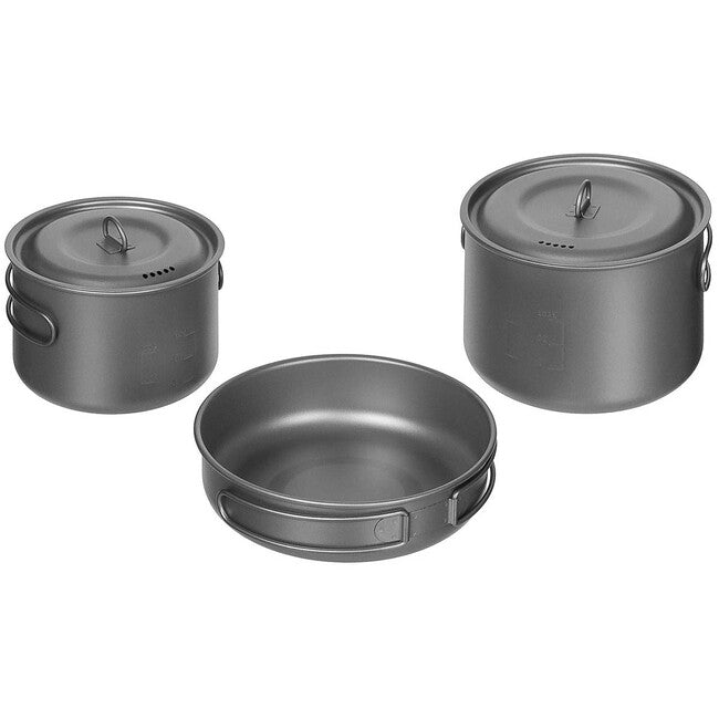Fox Outdoor Set da pranzo 5 pezzi, titanio