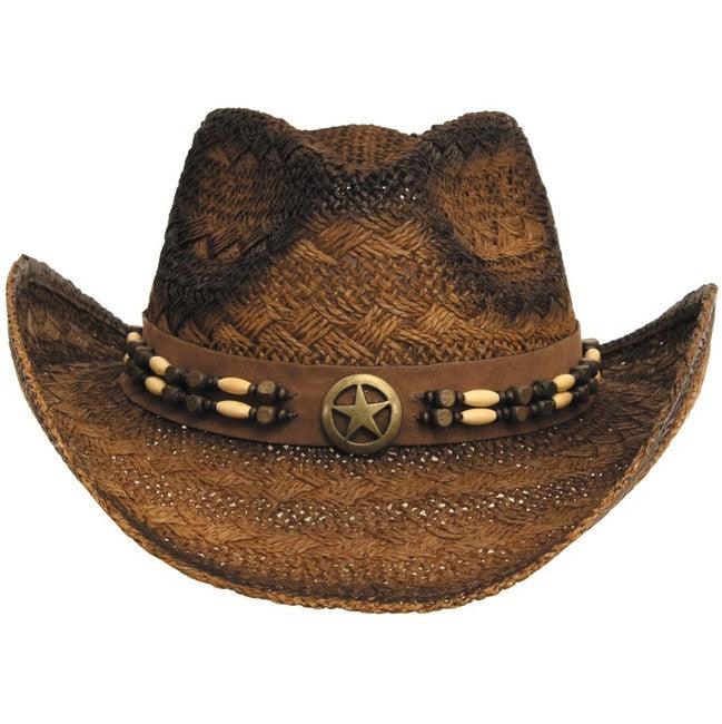 Fox Outdoor Tennessee cappello di paglia, marrone e nero