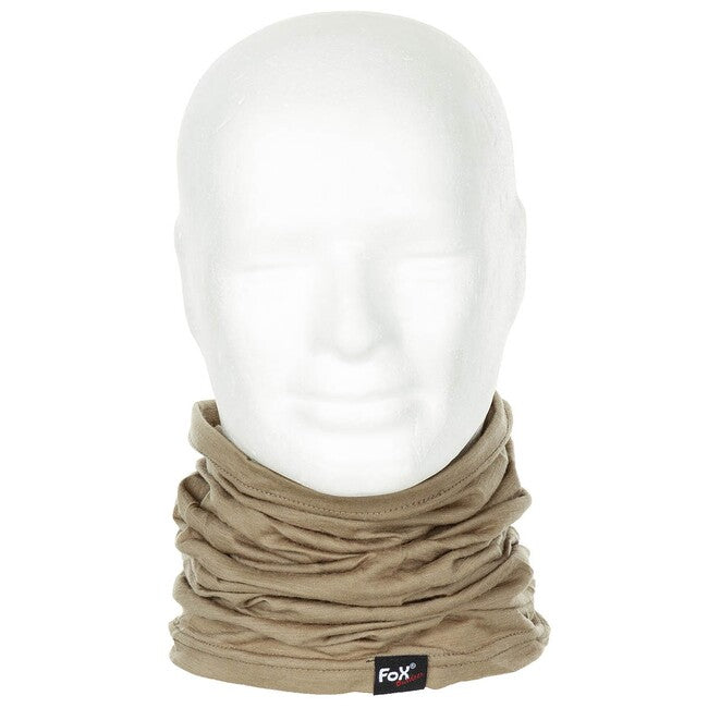 Fox Outdoor Merino Lite scaldacollo, marrone coyote
