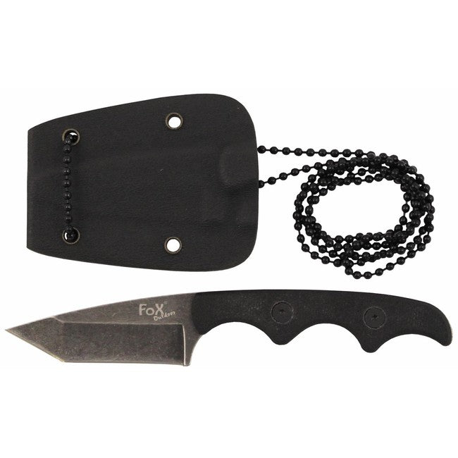 Fox Outdoor Neck II coltello da collo, nero