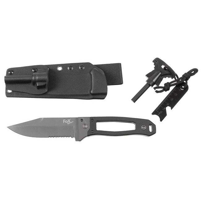Fox Outdoor Scorpion coltello manico in g10 con fodero in kydex