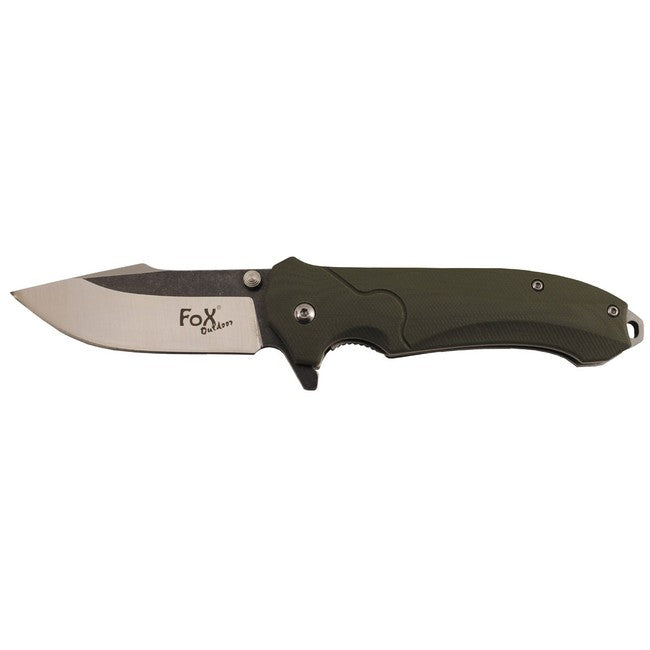 Fox Outdoor coltello pieghevole G10, oliva
