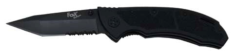 Fox Outdoor Well coltello pieghevole 19cm, nera