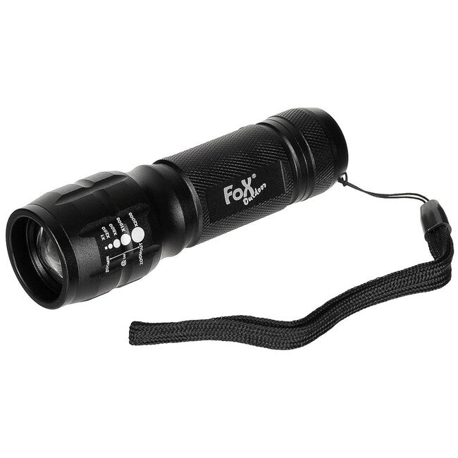 Fox Outdoor Torcia mini, 3 W, messa a fuoco