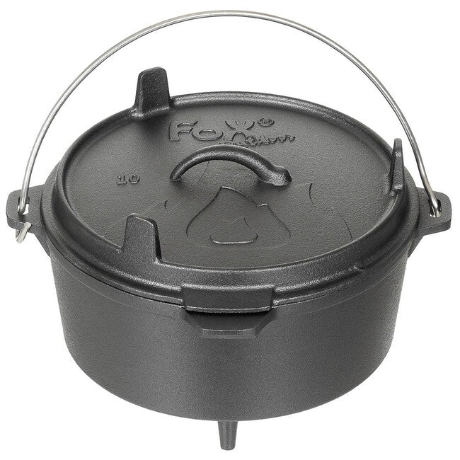 Fox Outdoor Pentola da esterno, forno olandese, ghisa, circa 3,8 l