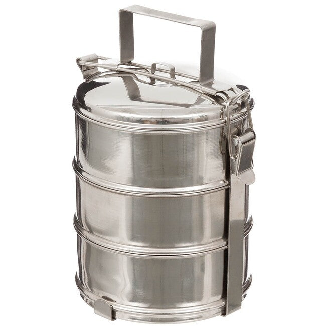 Fox Outdoor Contenitore per alimenti, 3 pezzi, acciaio inox