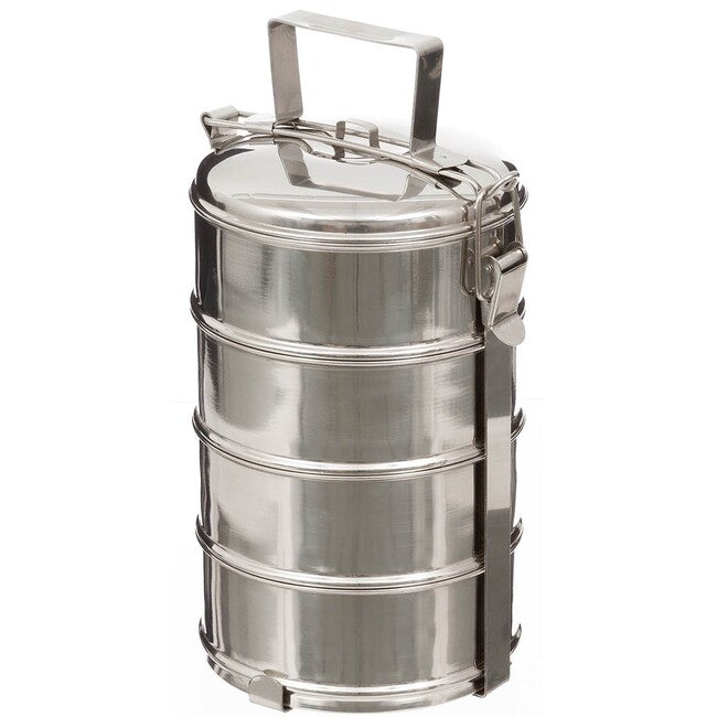Fox Outdoor Contenitore per alimenti, 4 pezzi, acciaio inox