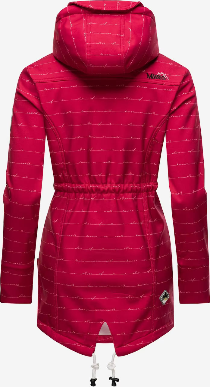 Marikoo ZIMTZICKE P giacca invernale softshell da donna con cappuccio, fucsia