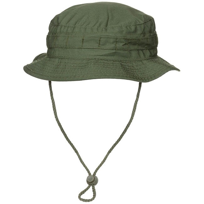 MFH GB Cappello Bush Rip stop con coulisse, verde OD