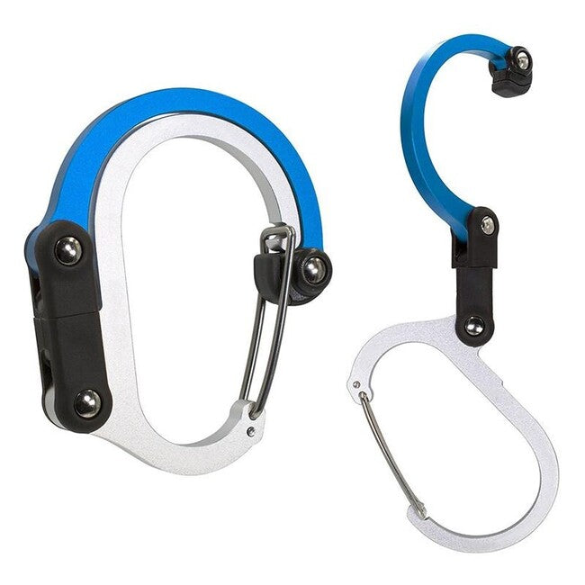 Gear Aid Heroclip Mini moschettone, blue steel