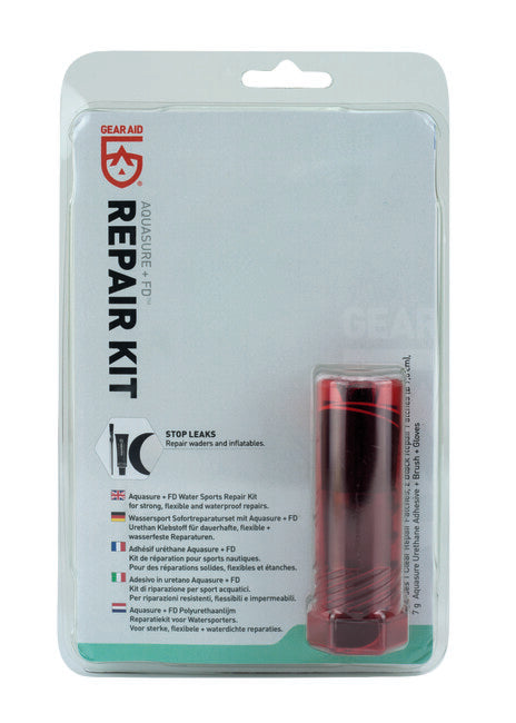 Gear Aid AquaSure +FD kit di riparazione adesiva per sport acquatici, 2 cerotti
