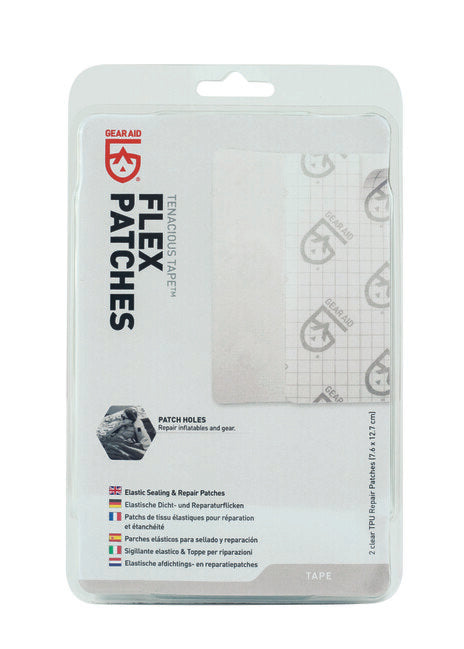 Gear Aid Tenacious Tape Flex patch TPU trasparente, 2 pz.