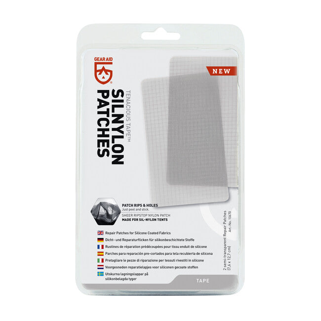 Gear Aid Tenacious Tape silnylon toppe semitrasparenti 2 pz.