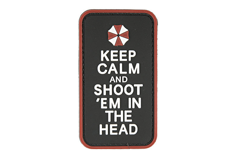WARAGOD Keep Calm tactical patch, nero, 5 x 9cm