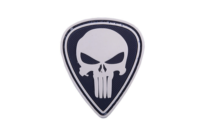WARAGOD Punisher tactical toppa 5 x 4cm, nero-bianco