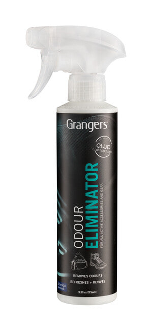 Grangers Odour Eliminator spray per la rimozione degli odori da calzature e indumenti protettivi 275 ml con pompa