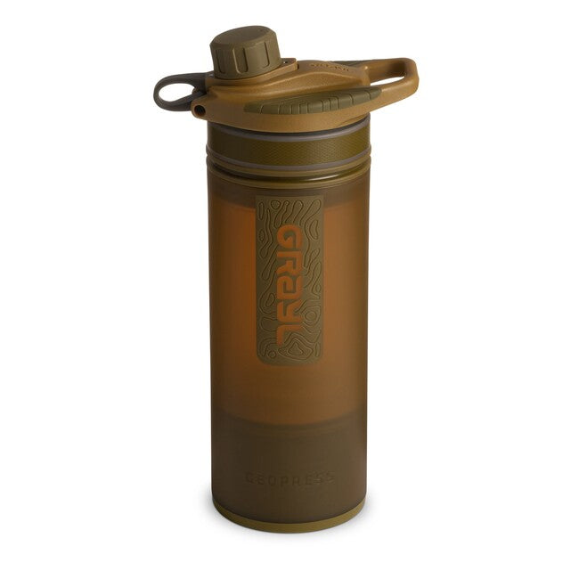 Grayl Geopress bottiglia con filtro, marrone coyote