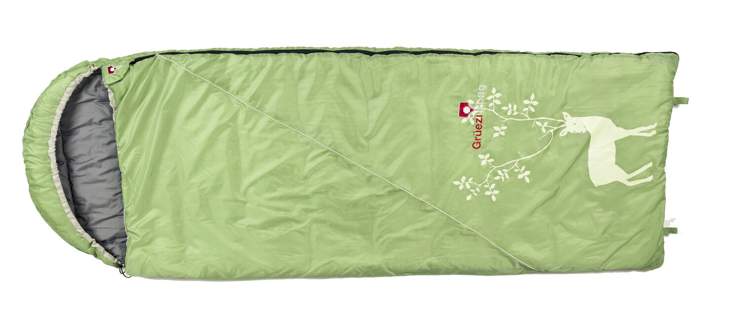 Grüezi-Bag Cloud sacco a pelo con chiusura sul lato destro