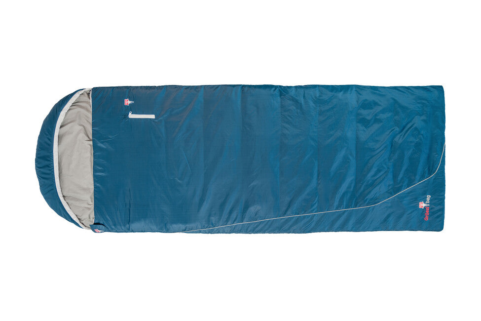 Grüezi-Bag Cotone Comfort sacco a pelo blu fiordaliso profondo destro